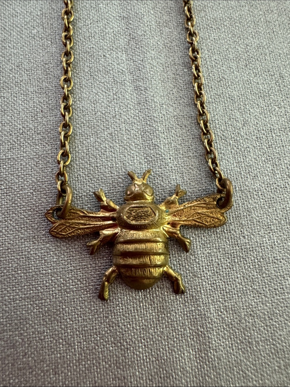 Bee Brass-Tone Necklace by Larissa Loden